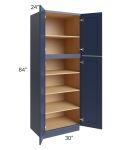 Bayville Blue 30x84 Wall Pantry Cabinet