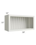 Wellfleet Linen 30x15 Plate Rack Cabinet - Out of stock through April