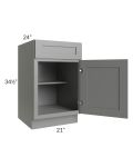 Shale Grey Shaker 21" Base Cabinet 