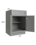 Shale Grey Shaker 24" Base Cabinet 