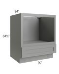 Shale Grey Shaker 30" Base Microwave Cabinet