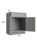 Shale Grey Shaker 27" Vanity Sink Base Cabinet