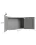 Shale Grey Shaker 33x21 Wall Cabinet