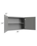Shale Grey Shaker 36x24 Wall Cabinet