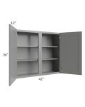 Shale Grey Shaker 42x36 Wall Cabinet
