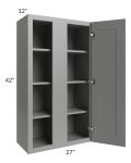 Shale Grey Shaker 27x42 Blind Corner Wall Cabinet
