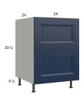 Harbor Navy 24" 2-Drawer Range Base Cabinet