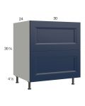 Harbor Navy 30" 2-Drawer Range Base Cabinet