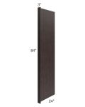 Brazilian Shaker 24x84 Refrigerator End Panel with a 3" Return