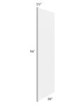 Salem White 30x96 Refrigerator End Panel with a 1-1/2" Return
