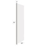 Vienna Cloud 30x96 Refrigerator End Panel with a 3" Return