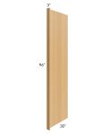 Portland Sand 30x96 Refrigerator End Panel with a 3" Return 