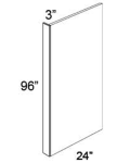 24x96 Refrigerator End Panel with 3" Stile