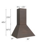 Vienna Kona Brown 30" Euro Hood