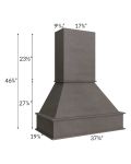 Midtown Dark Grey Shaker 36" Signature Hood