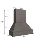 Midtown Dark Grey Shaker 42" Signature Hood