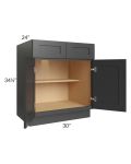 Royal Ebony Shaker 30" Base Cabinet