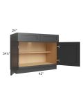 Royal Ebony Shaker 42" Base Cabinet
