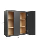 Royal Ebony Shaker 27x30 Blind Wall Cabinet