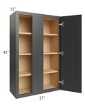 Royal Ebony Shaker 27x42 Blind Wall Cabinet