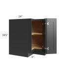 Royal Ebony Shaker 33" Lazy Susan Base Cabinet