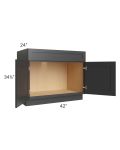 Royal Ebony Shaker 42" Sink Base Cabinet