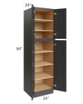 Royal Ebony Shaker 24x84 Pantry Cabinet