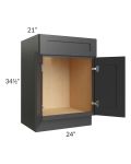 Royal Ebony Shaker 24" Vanity Sink Base Cabinet