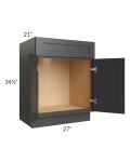 Royal Ebony Shaker 27" Vanity Sink Base Cabinet