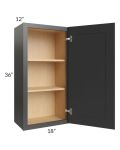 Royal Ebony Shaker 18x36 Wall Cabinet