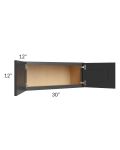 Royal Ebony Shaker 30x12 Wall Cabinet