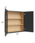 Royal Ebony Shaker 33x36 Wall Cabinet