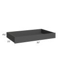Venetian White Matte 36" Roll Out Tray (Low Height)
