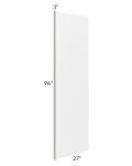 Southport White Shaker 96" Refrigerator Panel with a 3" Return