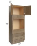 Royal Bronze Shaker 33x90 Oven Cabinet