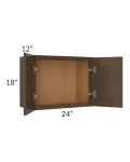 Royal Bronze Shaker 24x18 Wall Cabinet