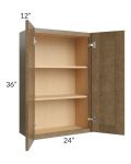 Royal Bronze Shaker 24x36 Wall Cabinet