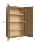 Royal Bronze Shaker 24x42 Wall Cabinet