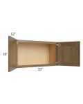 Royal Bronze Shaker 33x18 Wall Cabinet