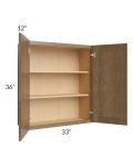 Royal Bronze Shaker 33x36 Wall Cabinet