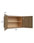 Royal Bronze Shaker 36x24x24 Wall Cabinet