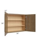 Royal Bronze Shaker 36x30 Wall Cabinet