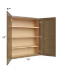 Royal Bronze Shaker 36x42 Wall Cabinet