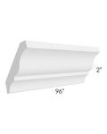 Royal White Shaker 96" Small Crown Molding (2") 