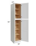 Royal White Shaker 18x90 Pantry Cabinet