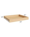 Providence Cream Glaze 27" Roll Out Tray with a Dovetailed Drawer Box