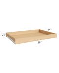 Providence Cream Glaze 33" Roll Out Tray with a Dovetailed Drawer Box