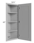 Dove Grey Shaker 12x42 Angle Wall Cabinet