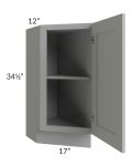 Dove Grey Shaker 12" Base Transitional Cabinet