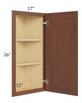 Cambridge Saddle Glaze 12x36 Angle Wall Cabinet